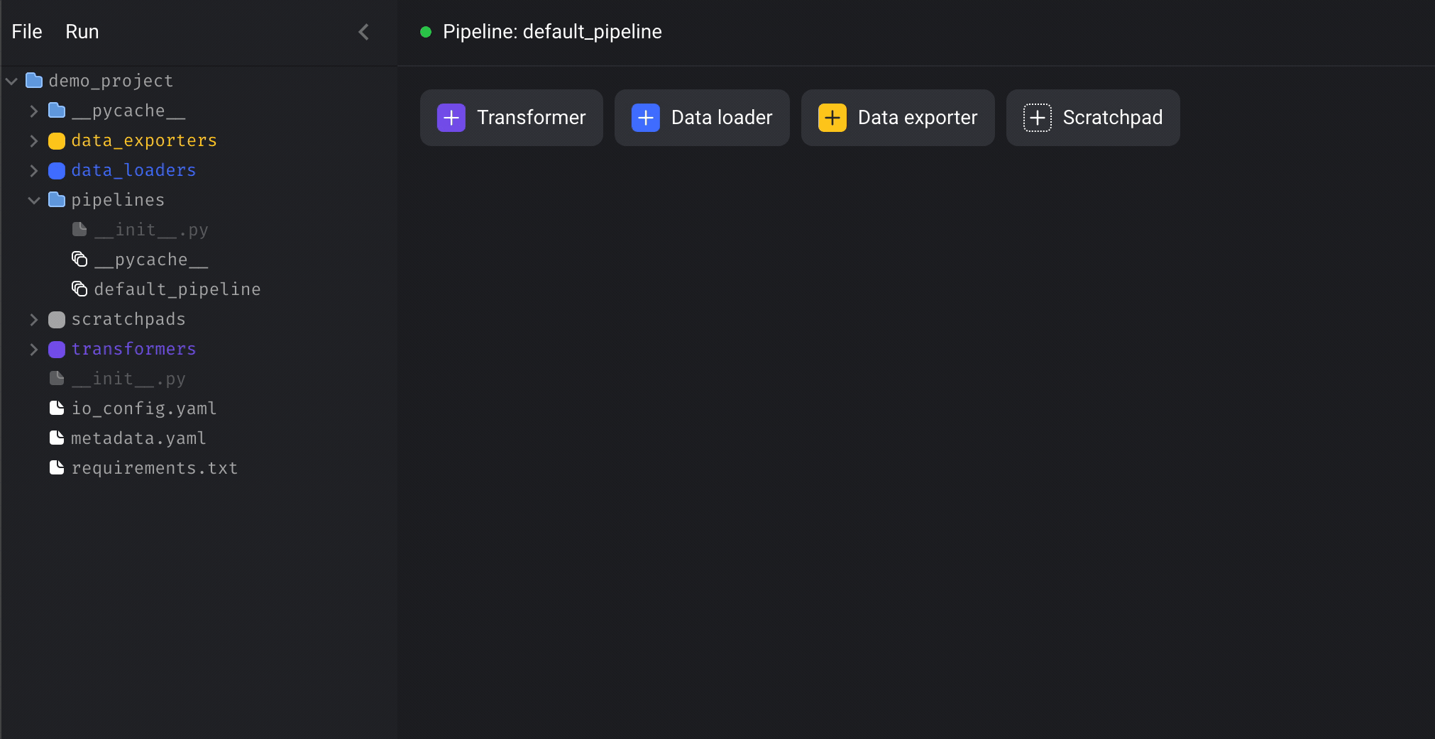 create new pipeline