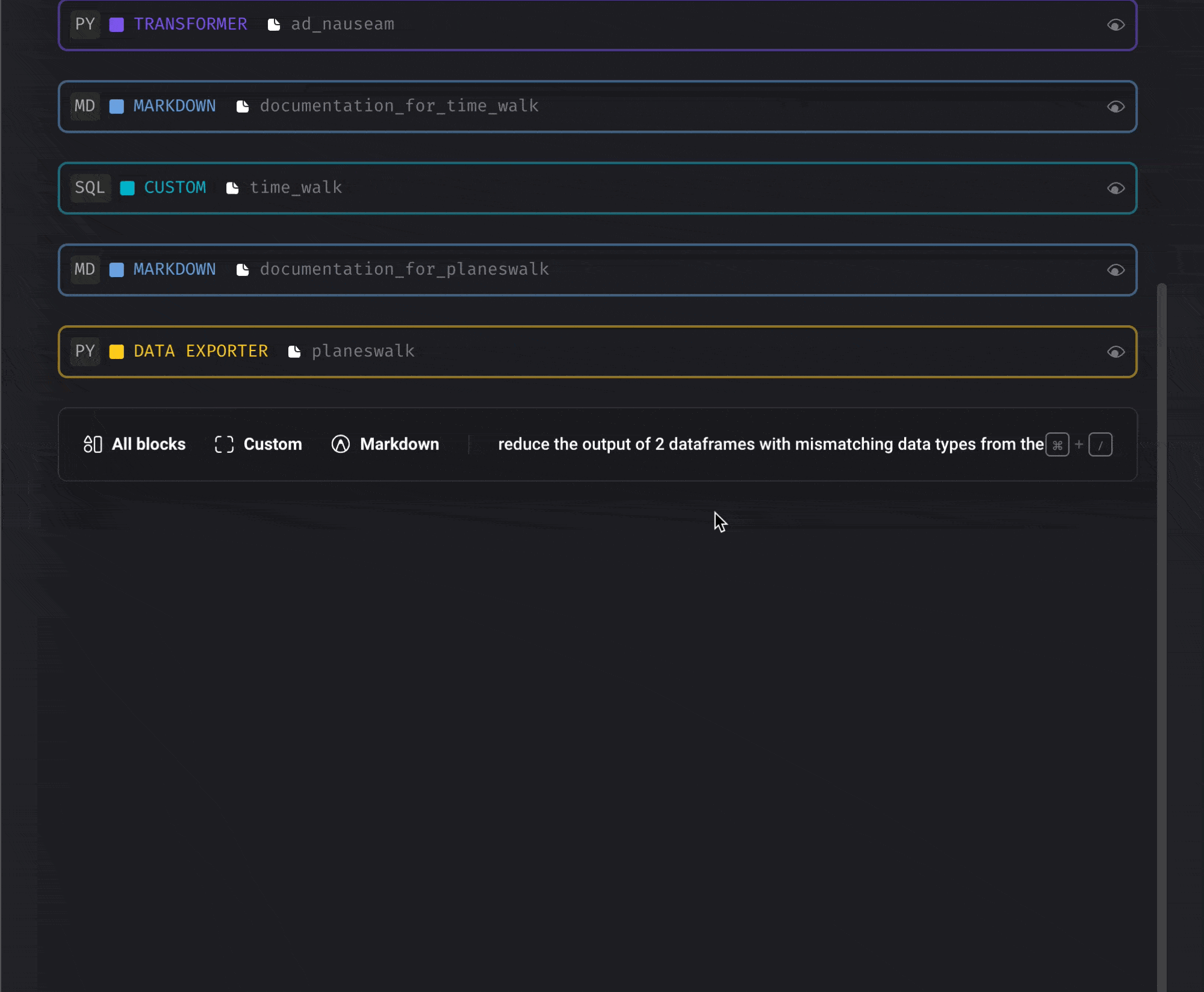 Generate code using AI.