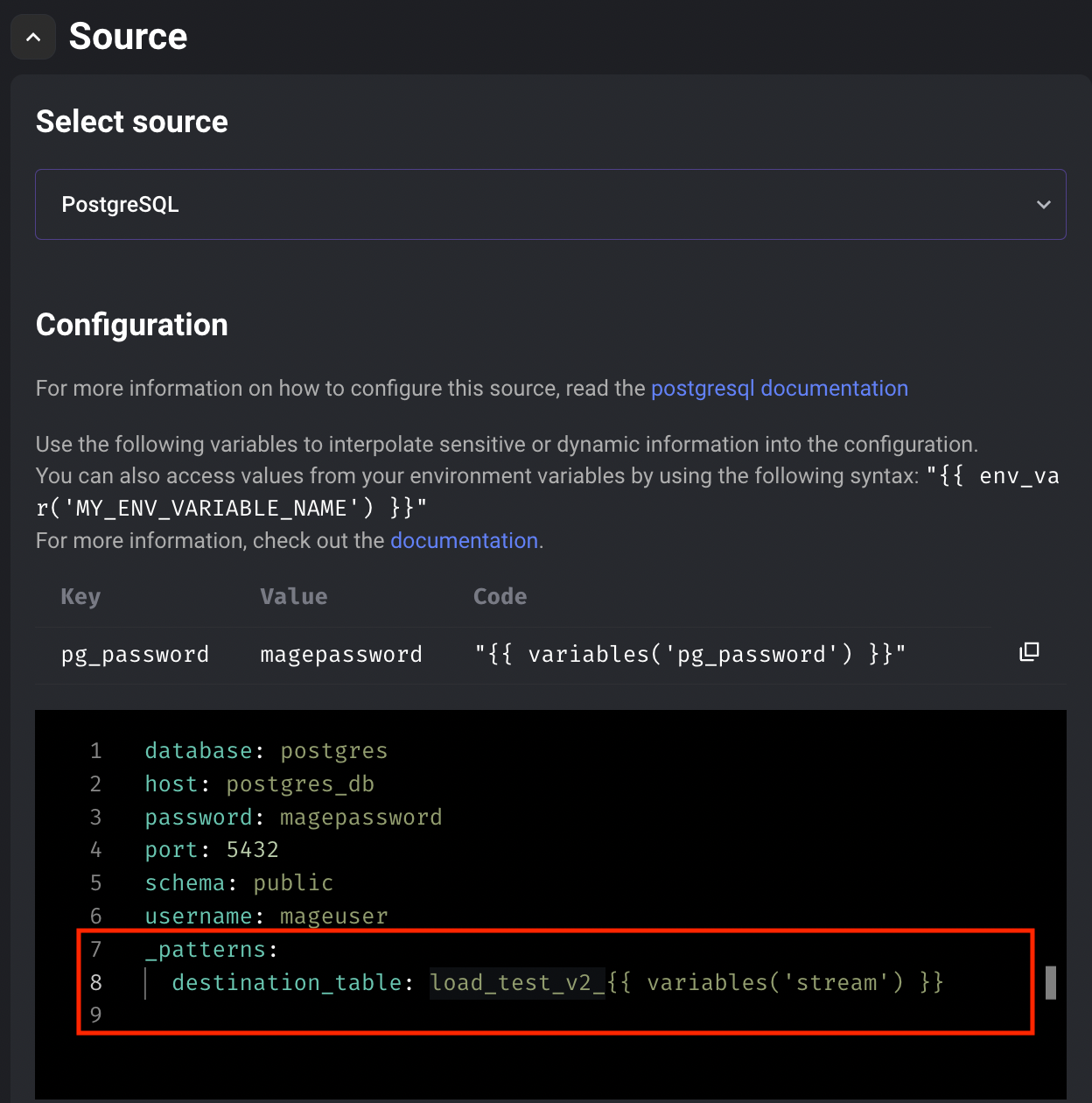 Configure data integrations