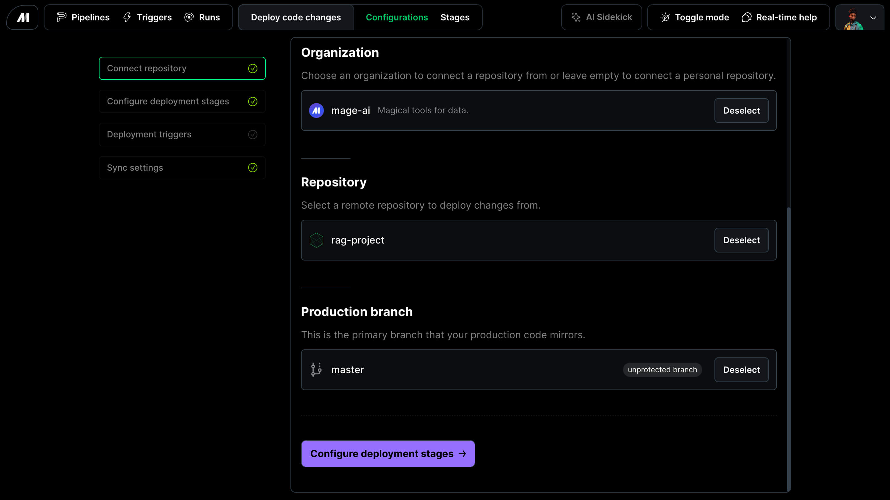 Mage Pro Connect remote repository