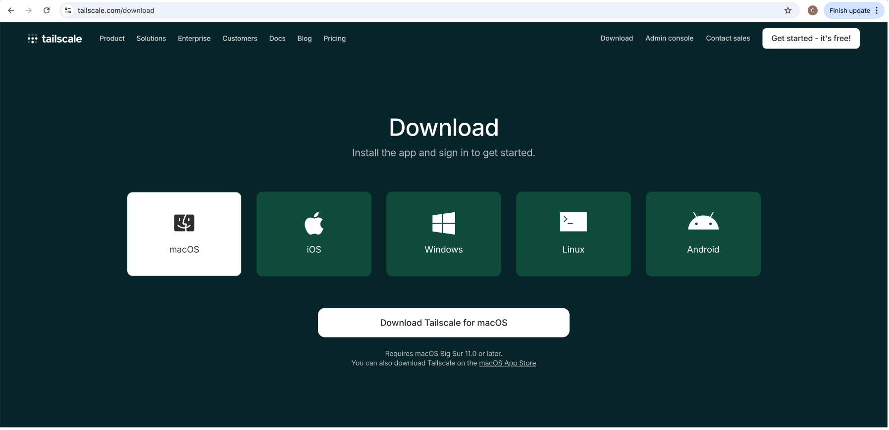 Tailscale download 