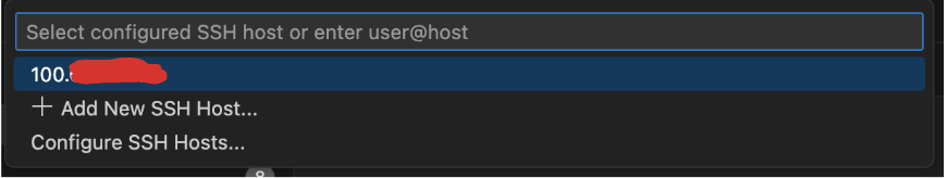 Enter ip address